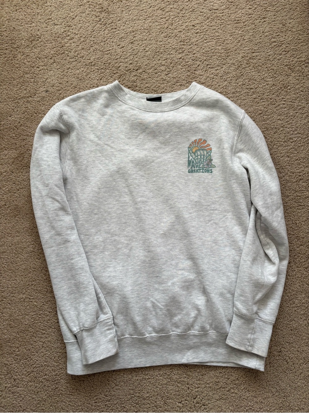 Wave Creations Women’s Crewneck Sweatshirt Sunrise Highway, Long Island